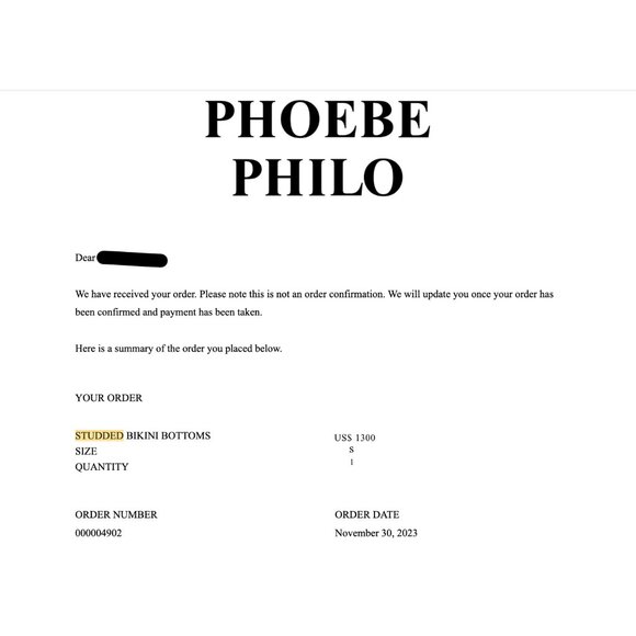 PHOEBE PHILO FIRST EDIT DROP 2 STUDDED BIKINI BOTTOMS HOT PANTS SM $1300 CELINE - Picture 6 of 6